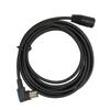 90 Degree MIDI DIN Extension Professional DIN Male To Female MIDI DIN Extension Cord Cord, 5-Pin 9.8