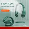 Portable Neck Fan Foldable Small Cooling Fan Air Conditioner Rechargeable USB Bladeless Neck Fan Personal Wearable Cooler