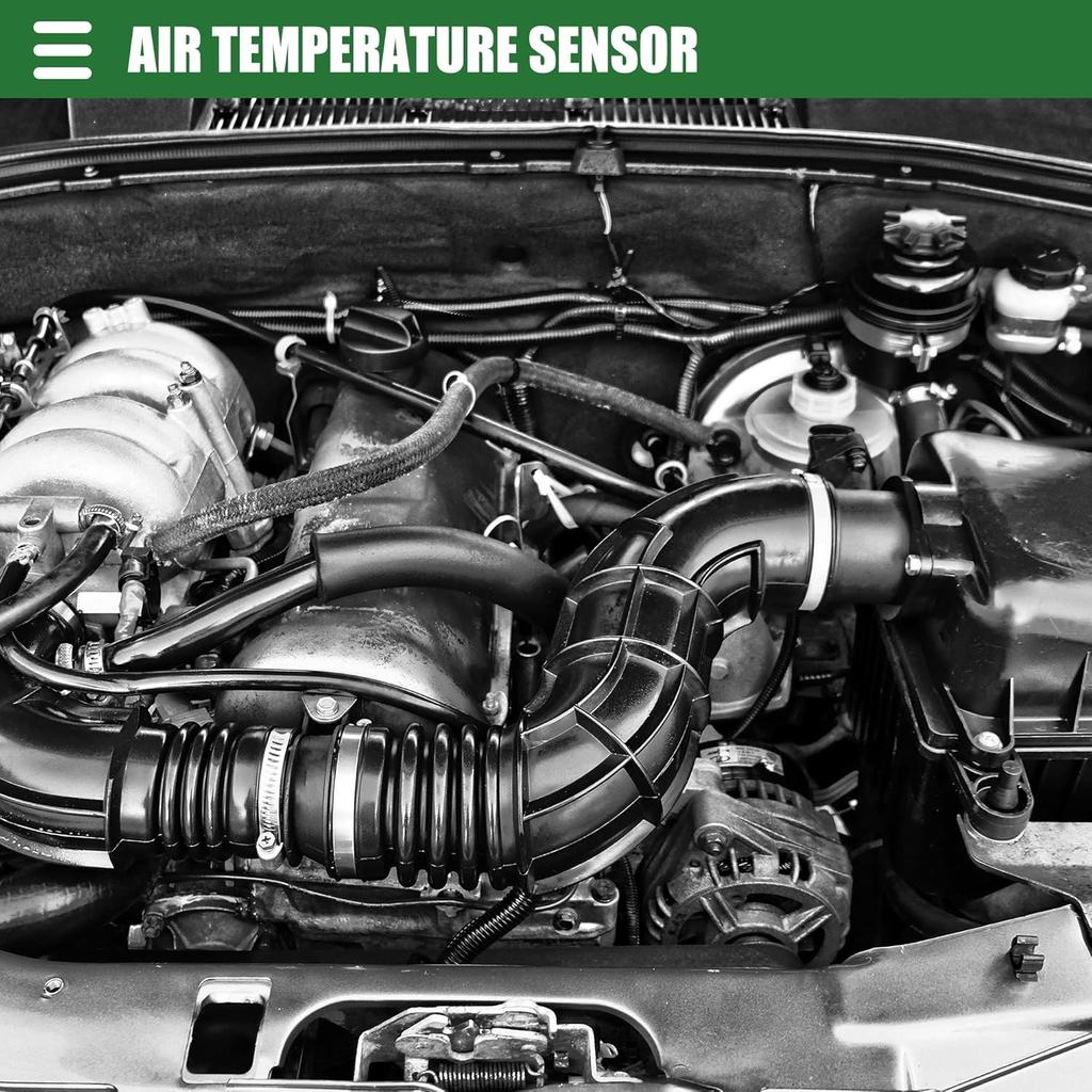 Motoforti Car AC Ambient Air Temperature Sensor, for DODGE 1500 2500 3500 2010-2012, Plastic, 5149025AA 5149265AB, Black