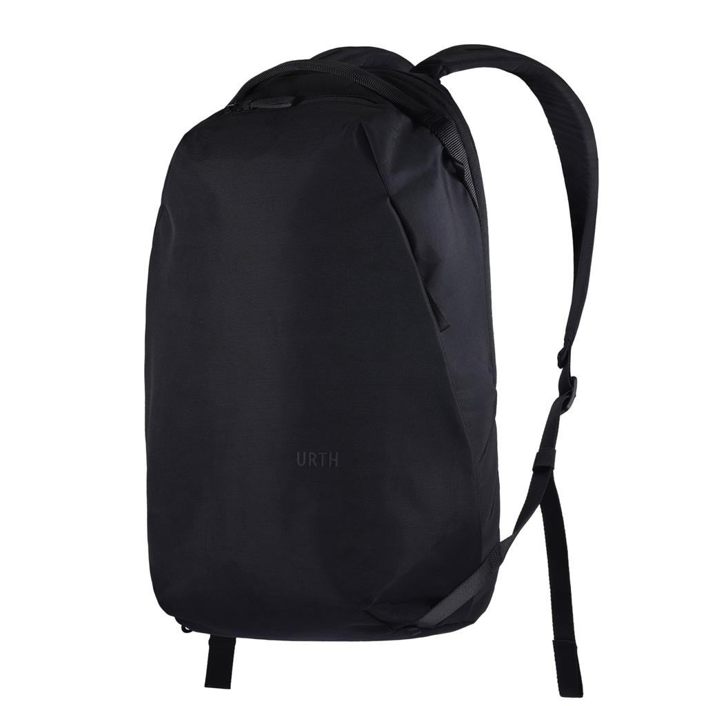 Urth No-Lite Backpack, 24L (Black), Waterproof, Large Capacity, Tripod Storage, Two Compartments, Lightweight, Travel Bag, Fits 16-inch Laptop