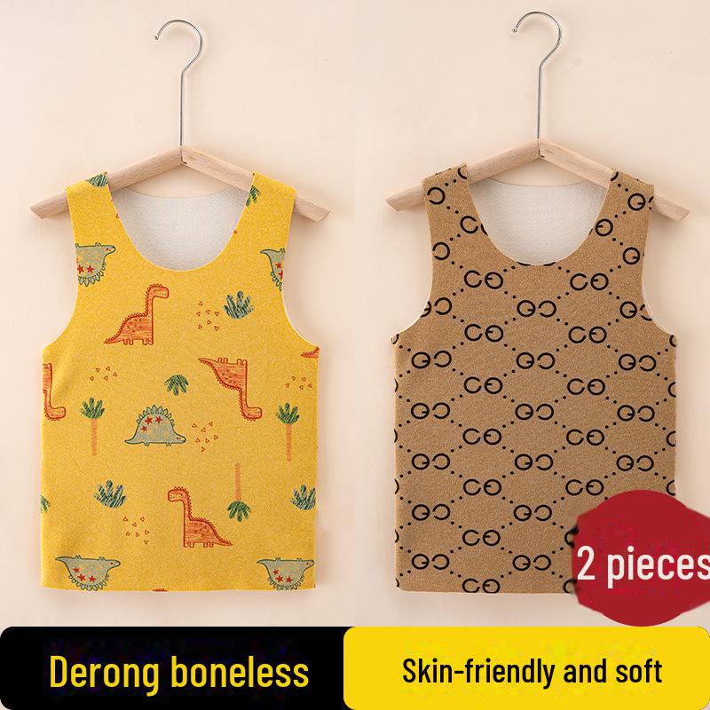 

Unisex Boys & Girls German Velvet Seamless Vest for Baby Bottoming Underwear - Warm Autumn/Winter Layering Wear. 120 for 105-116CM 45 Jin