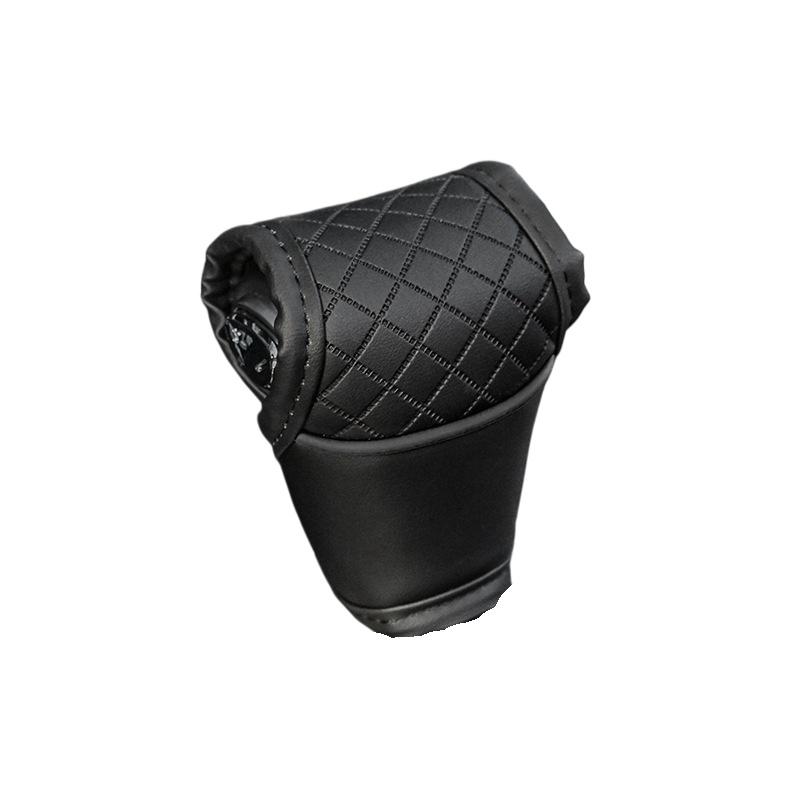 1 Pieza Cuero PU Antideslizante a Prueba de Polvo Protector de Pomo de Palanca de Cambios Universal Cubierta de Palanca de Cambios de Coche Accesorios de Decoración Interior para Palanca de Cambios