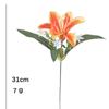 Lily and Baby's Breath Artificial Bouquet - Decorative Faux Flowers Arrangement