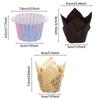 50pcs DIY Bakeware Pastry Tools Tulip Baking Cup Greaseproof Paper Cupcake Liners Cake Muffin Cups