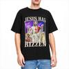 Männer Frauen Jesus ist auferstanden Rizz Humor Christus Gag Geschenk T-Shirts Bekleidung Baumwolle Lustig Katholisch Jesus Meme T-Shirts T-Shirt Kleidung