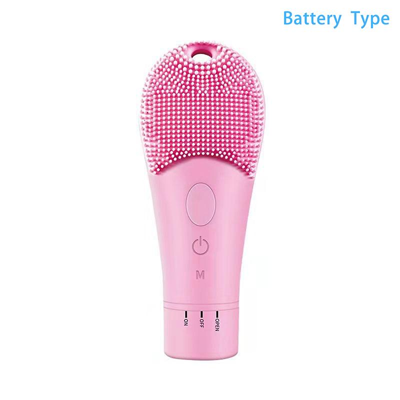 9 Gear Electric Ultrasonic Skin Sonic Scrubber Facial Brush Cleaner Spinning High Frequency Vibration Face Silicone Rechargeable