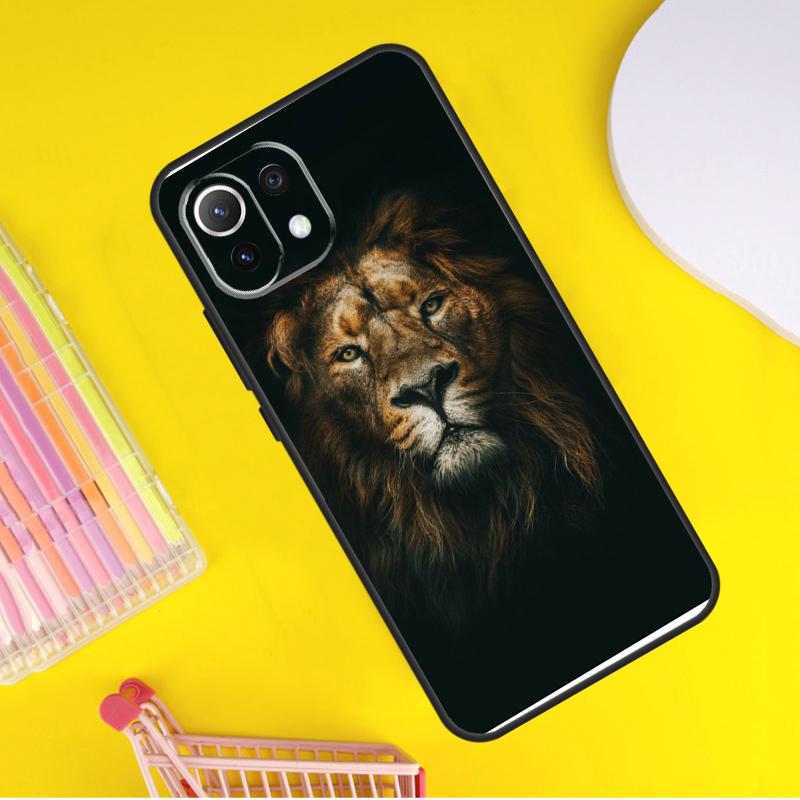 King Of The Jungle Lion Cover For Xiaomi 14 13 Ultra 11T 12T 13T 14T Pro POCO X7 Pro X3 X5 F3 F5 F6 M6 X6 Pro Case