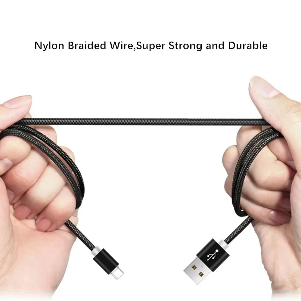 Heavy Duty 2m 1m USB Type C Fast Charge Cable Quick Phone Charger for Data for Printer Computer & Barcode Scanner