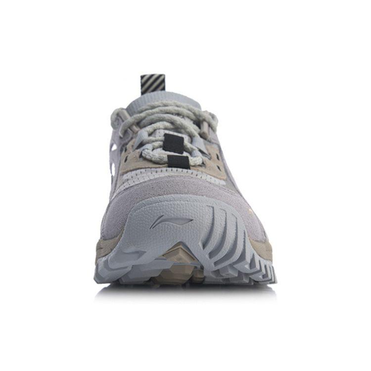 Li Ning Aurora Skywalk Textile, Split Cow Leather Slip Resistant And Breathable Low top Casual Shoes Men's AGLP089-4