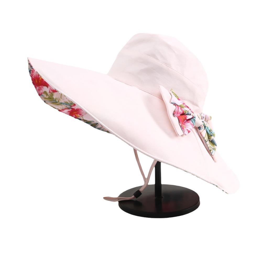 Double Side Wear Floral Collapsible Sunhat UV Protection Fisherman Hats Sun Protection Cap  Summer