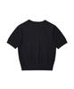 WACKY WILLY Women'S Typographic Color Block Short Sleeve Knit Navy