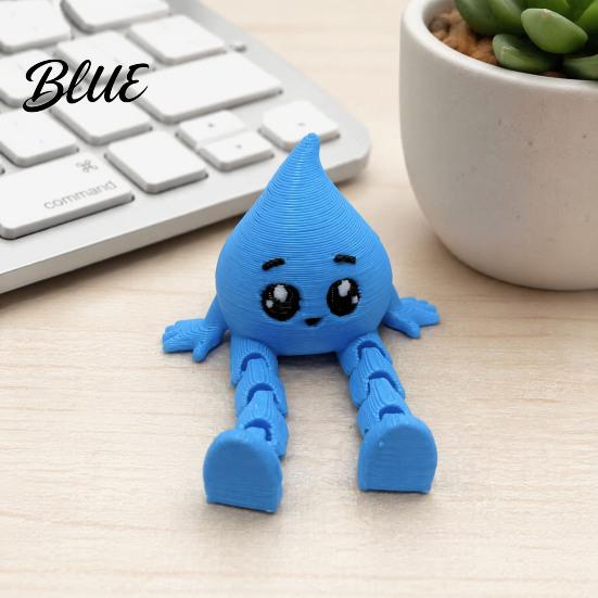 Interactive Posable Models Desk Toy Figurine Printed 3D Weather Gnome Poseable Series Portable Desktop Decoration Creative Collectible Decor