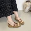Fashion Beaded flat shallow toe single shoes for women 2025 new style with gentle bow and skirt, Mary Jane Bean shoes