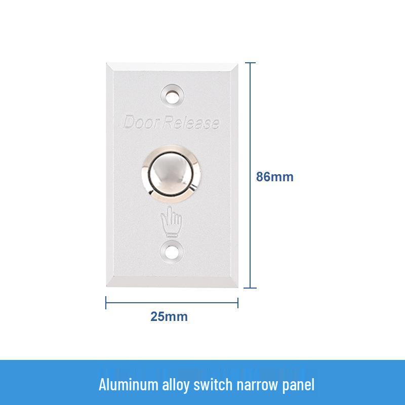 

Metal Button Access Control Switch for 86 Type Security Door Lock in Offices and Shops