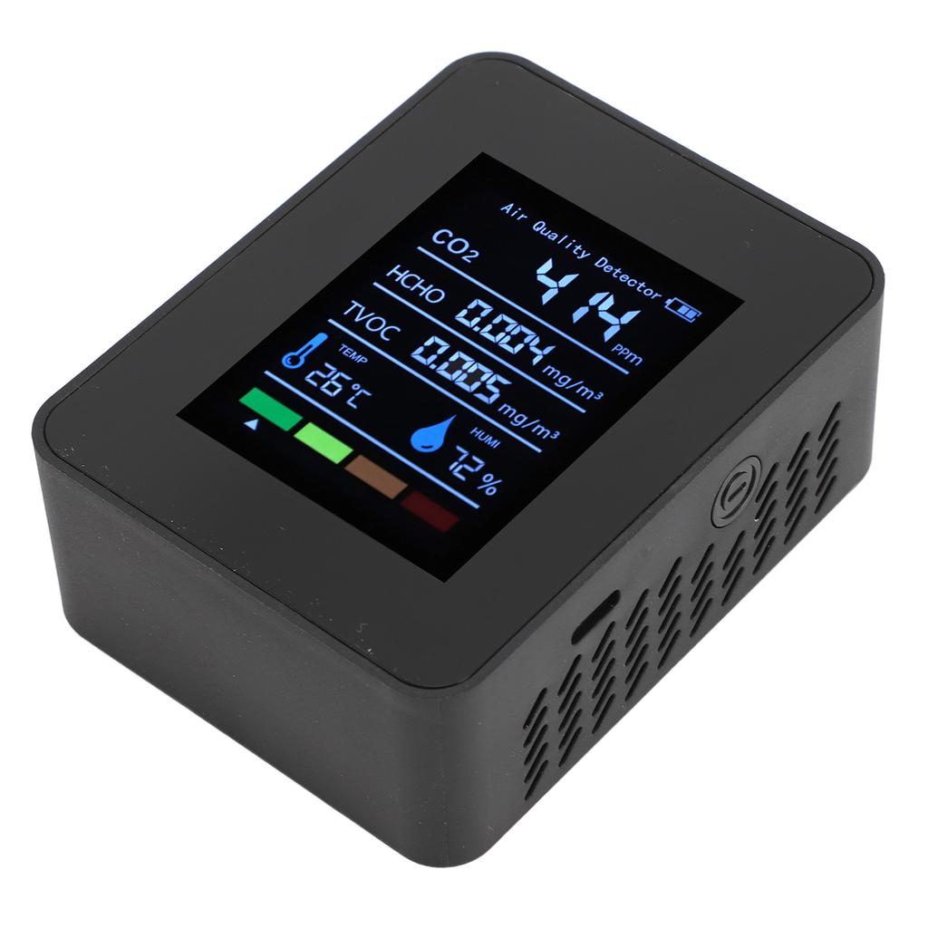 Portable Air Quality Detector CO2 TVOC HCHO Humidity Temperature 5 In 1 Multifunctional Indoor Air Quality Tester Meter