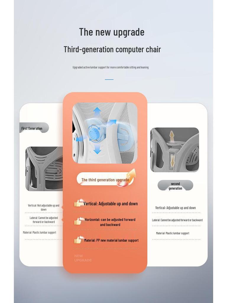 Ergonomic Study & Office Chair: Comfortable, Reclining, Adjustable—Stay Energized During Long Sessions