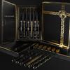 [6-teilige Geschenkbox] Premium-Zahnbürste für Erwachsene mit ultrafeinen, mittelfeinen Borsten, breitem Kopf und elegantem Griff mit Goldprägung