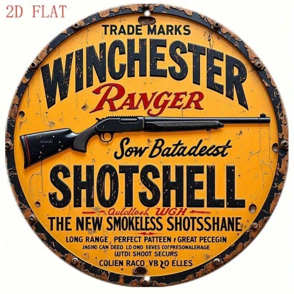 

Vintage Metal Sign Winchester Bullets Wall Decor Bar Pub 8x8 Inch