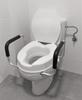 PEPE Raised Toilet Seat Handicap Toilet Support Handrail for Toilet Seat Toilet Raiser for the Raised Toilet Support for Elderly and Pregnant Women -
