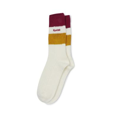Kodak Apparel Cushion Color Crew Socks RED