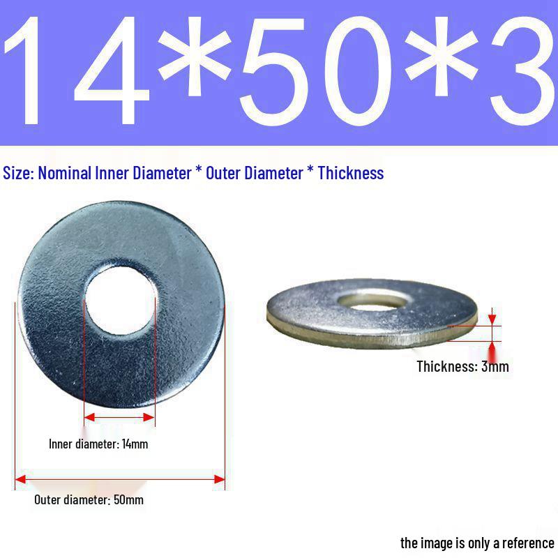 Galvanized Flat Metal Washer Spacer M3-M60