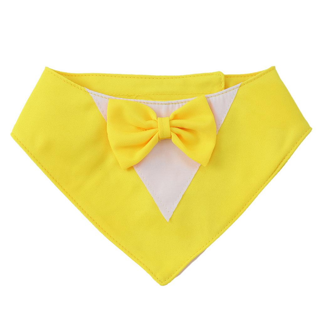 Pet Scarf Bandana with Tie and Adjustable Collar, Bib for Dogs Cats