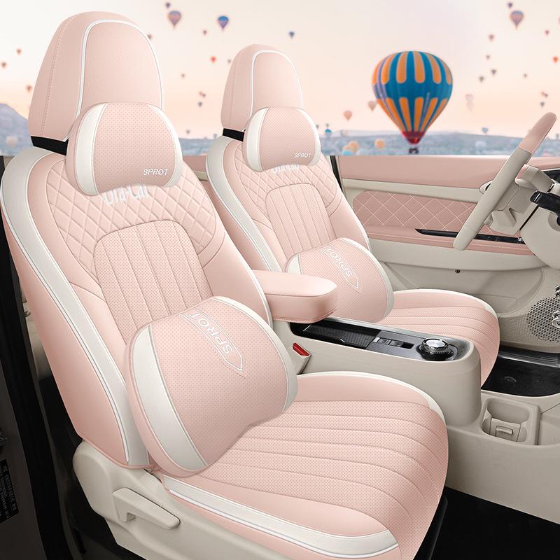 2022 ORA Good Cat Cartoon Car Seat Cover: Full Coverage, One-Piece Design