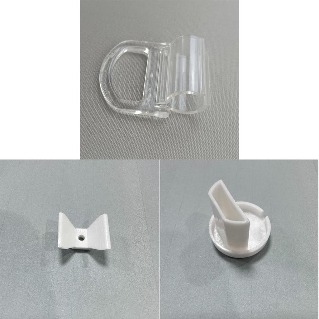 Spring Rollers Transparent Handle Set For 15mm Rods Home Window Blinds