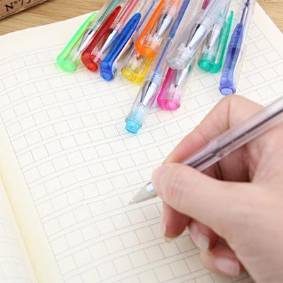 0,5 mm leuchtender Flash-Farb-Party-Neon-Clip-Gel-Tintenstift Schreibkugelschreiber