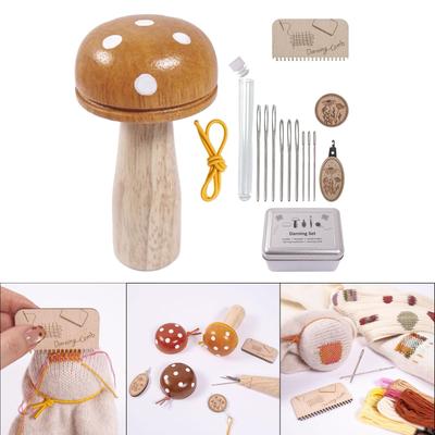 Stopf-Set DIY Holzpilz zum Reparieren von Hosen Hosen gelb