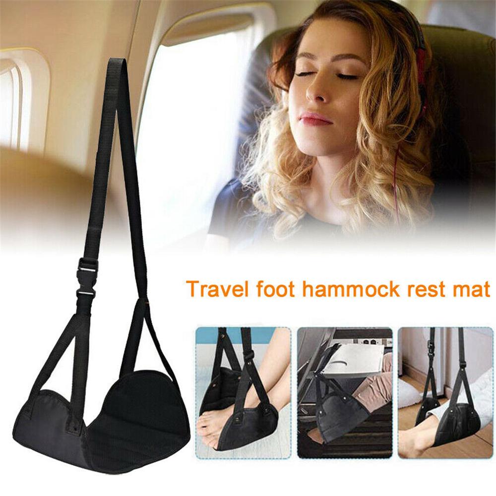 Travel Airplane Comfy Hanger Foot Rest Hammock Made Memory Foam Flight