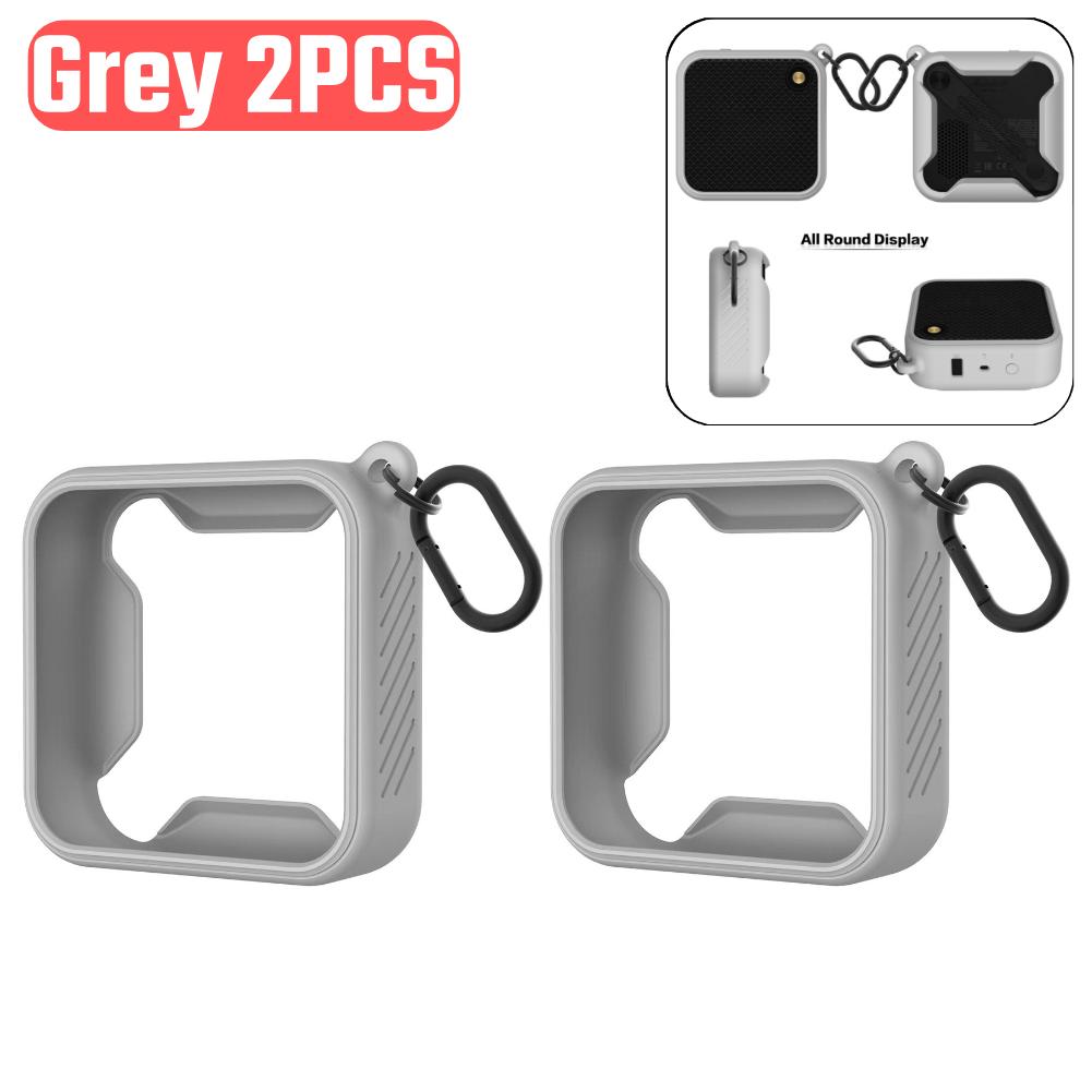 Silicone Speaker Cover Portable Speaker Protective Box Shockproof Anti-fall with Metal Hook Accessories for Marshall Willen