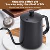 Pour Over Kettle Gooseneck Spout Coffee Tea Pot 20OZ with Lid, Hanging Ear Hand Blunt Long Narrow for Coffee Maker Carafe