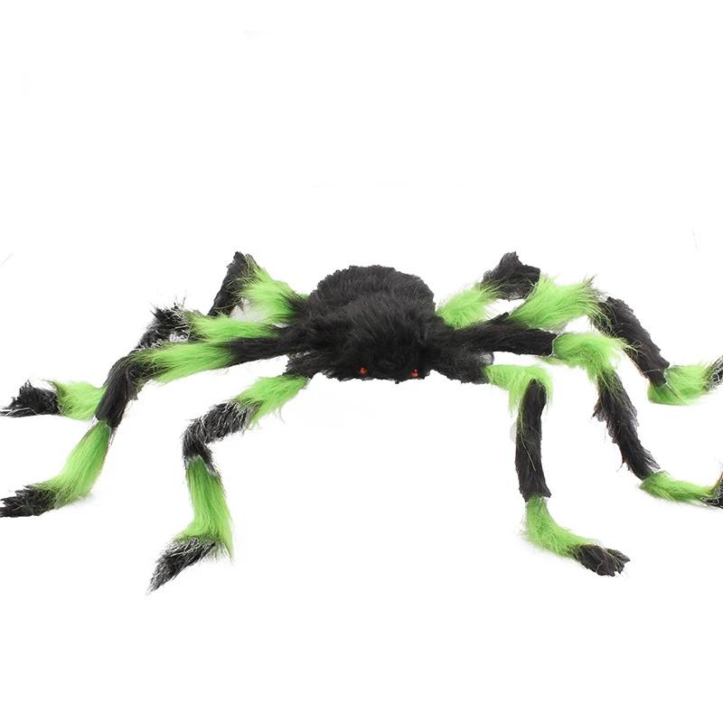 75cm Black Scary Giant Flower Spider Halloween Decoration Props Haunted House Holiday Outdoor Giant Decoration Halloween Toys