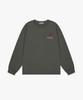 Teulimachi Tri Oversized Long Sleeve Back Print Khaki