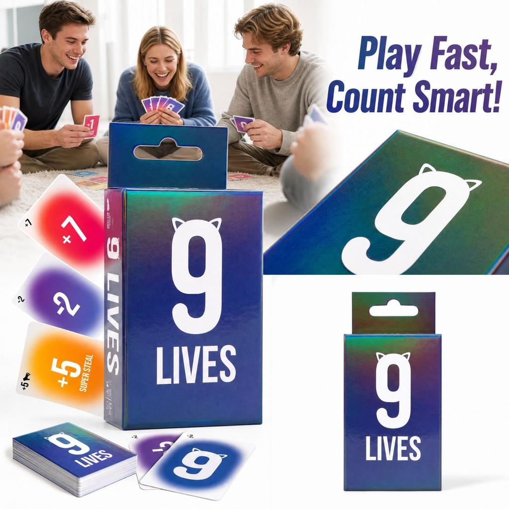 9- Counting Card for Kids - Number with Playing Cards for Family Fun Time