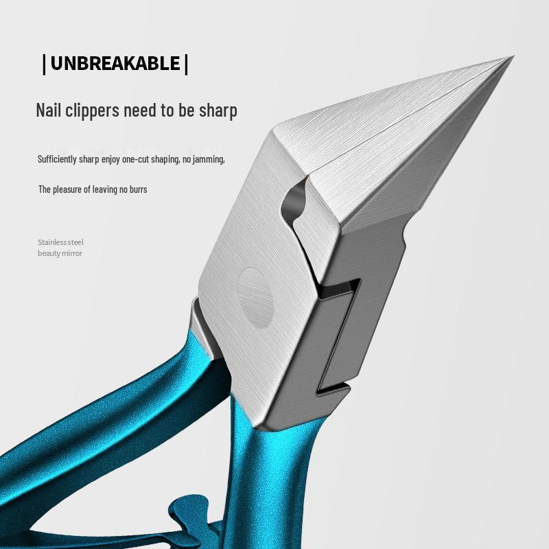 Schräger Edelstahl Zehennagelknipser für eingewachsene Nägel & Nagelhautschneider