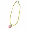 Lemon Dopamine Bead Necklace Watermelon Y2K Clavicle Chain Cute Fresh Fruit Necklace  Women