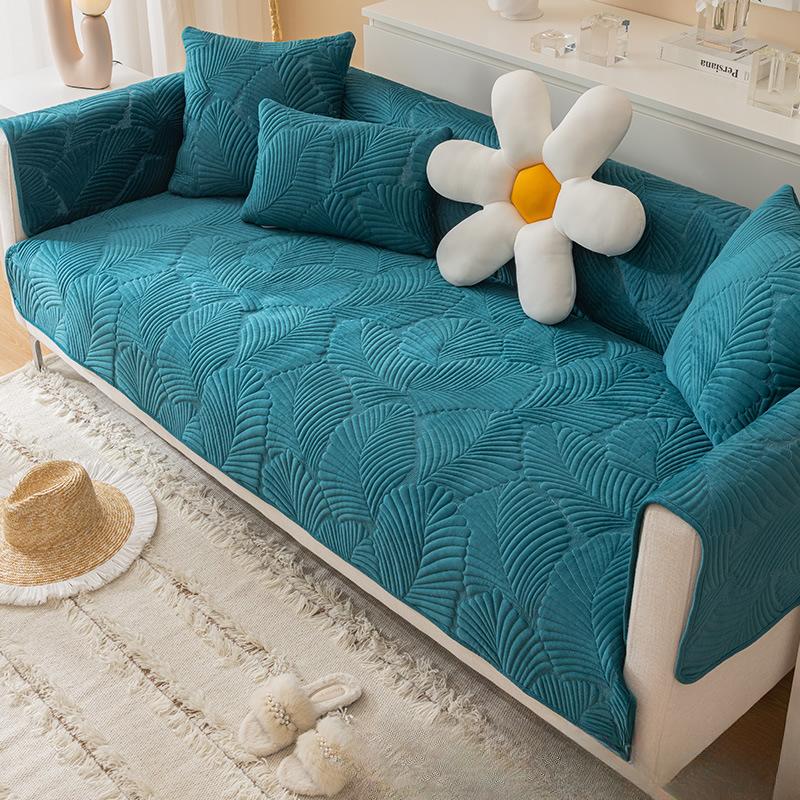 Nordic Simple Pure Cotton Sofa Cushion Four Seasons Universal Cushion Non-Slip High-End Sofa Cover Cover Cloth Cushion Winter