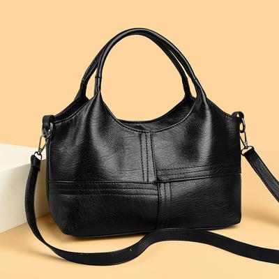 Soft Leather Quilted Handbag Shoulder Messenger Tote Women's Bag