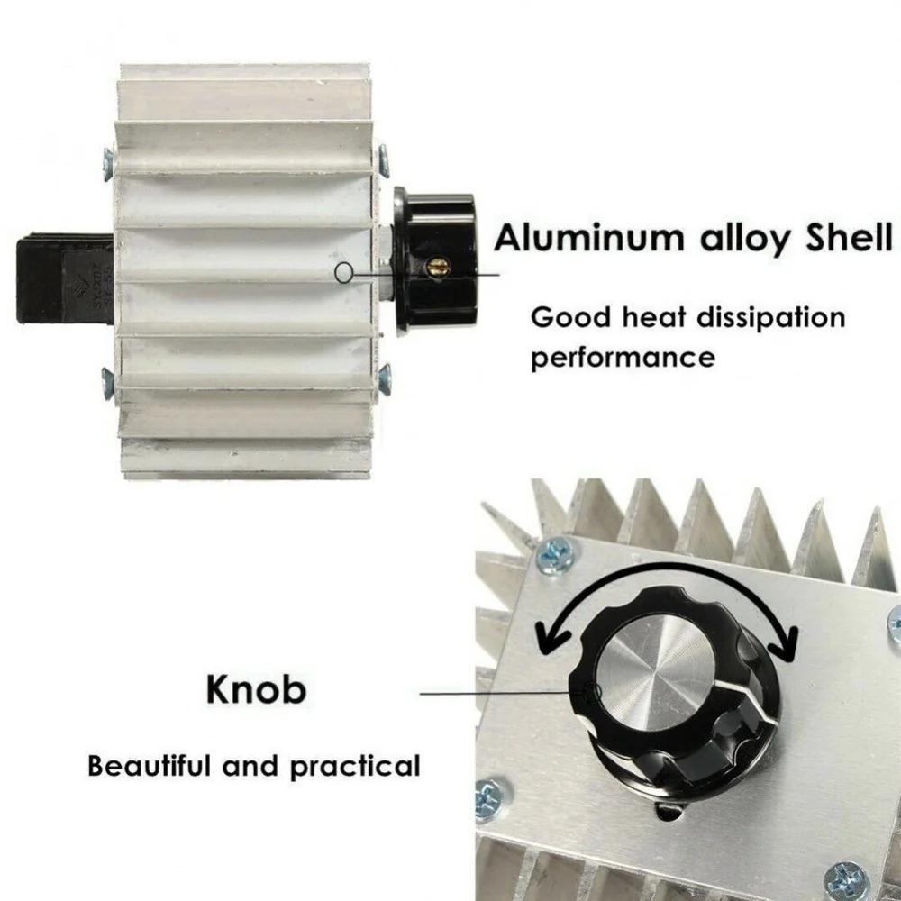 5000W Netzteil SCR Spannungsregler Motor Drehzahlregler Licht 220V Dimmung Dimmer Thermostat Drehzahlregler Governor