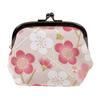 Komon Kobo Puffy Clasp Modern Plommonblomma Futako Wa Edo 0217 3,6-tums Pung, (Rosa), Chirimen, Kyoto, KOMONO, Komon,