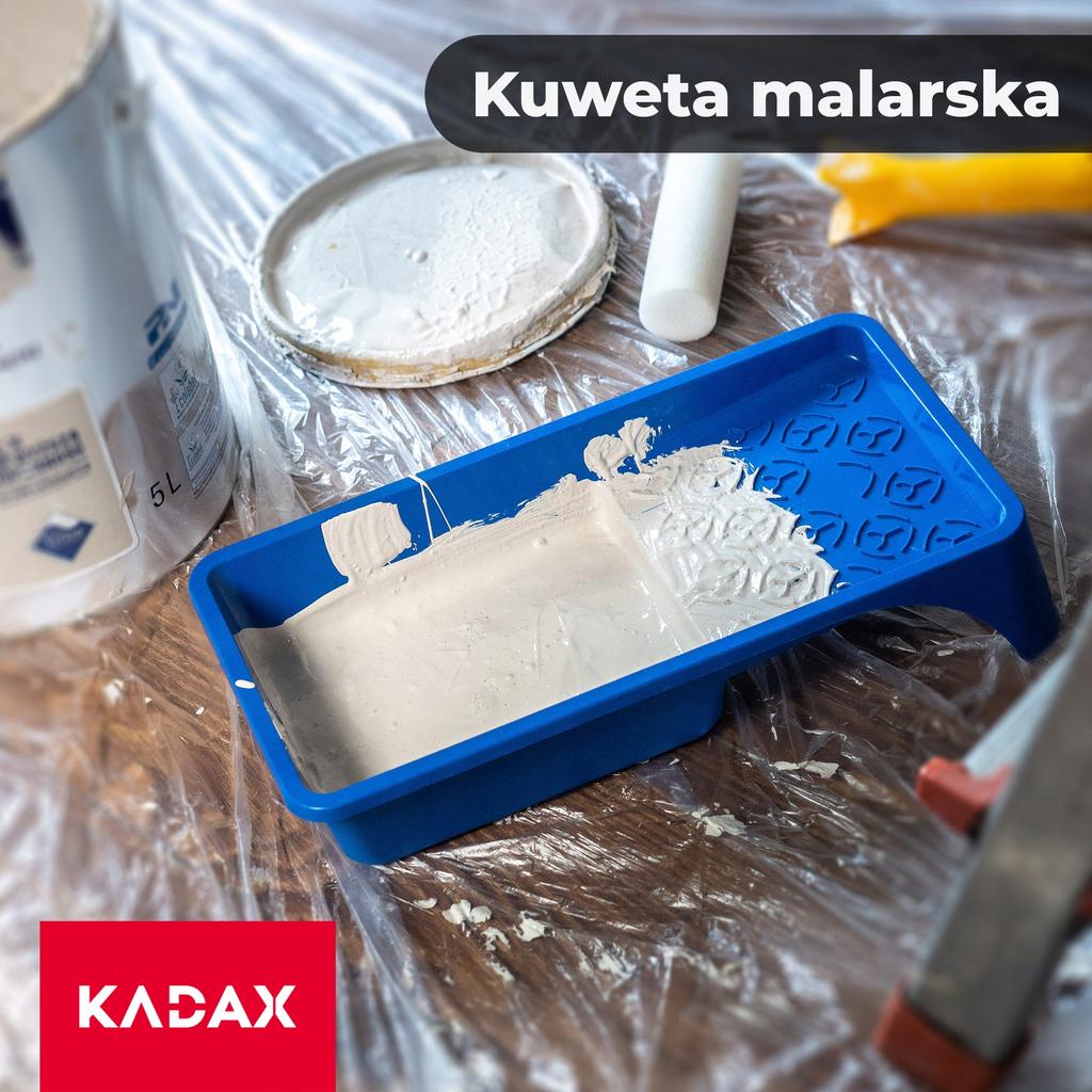 KADAX Kuweta malarska Na Wałek Farba 160mm Niebieska 1szt