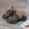 Spring new ins flying woven shoes student sports shoes fitness running casual shoes heightening shoes