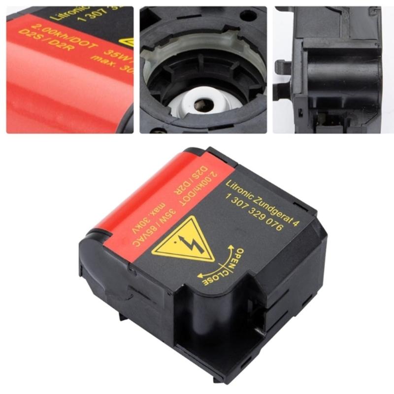 Headlight Ballast Replacement Unit 1307329076, Marked Housing Single Part for Vehicle Lighting Repair and Lamp Maintenance Tasks