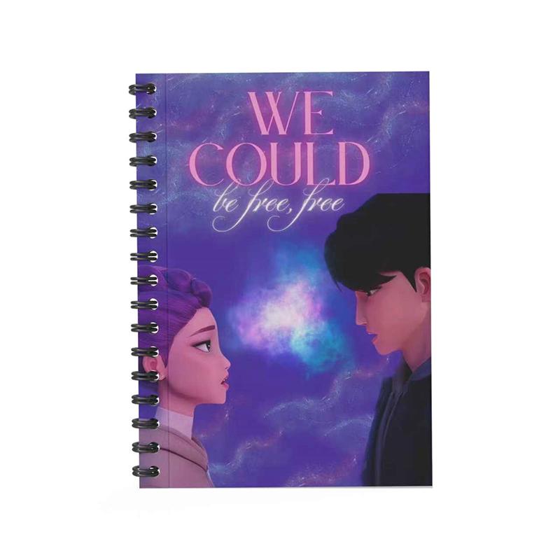 

K-pop Demon Hunters Anime Kawaii A6 Notebook Student Hand Account Message Book Children Diary Book Paintbook