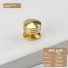 Simple Knurled Cabinet Drawer Knob Round Gold Door Handle Portable Single Hole Design Furniture Accessories for Home
