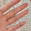 Womens Gold Color Twisted Rope Chain Choker Necklace
