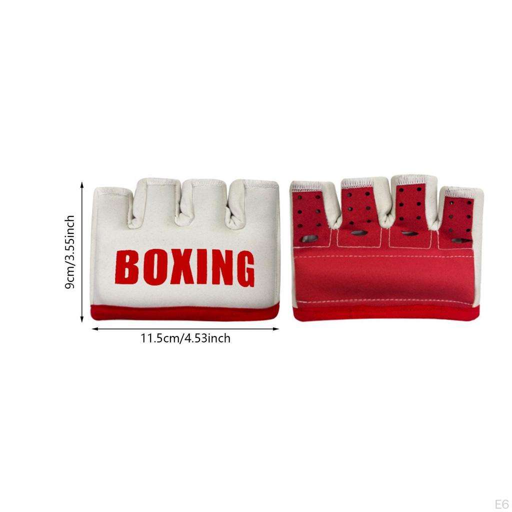 Boxing Gloves Fight Adult Watch Fitness Training Women Men Half Finger Glove