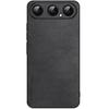 Compatible with Honor 500Pro Phone Case Huawei Honor 500Pro Shockproof Full-Body Soft Silicone Minimalist Luxury Leather Black